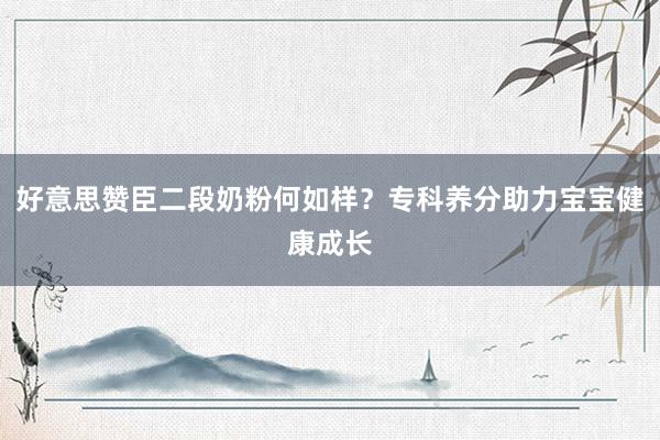 好意思赞臣二段奶粉何如样？专科养分助力宝宝健康成长